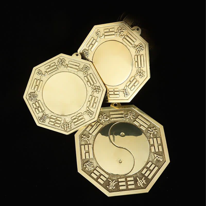 Kupfer Feng Shui Bagua Karte 16cm | Balance Energie Wandkunst