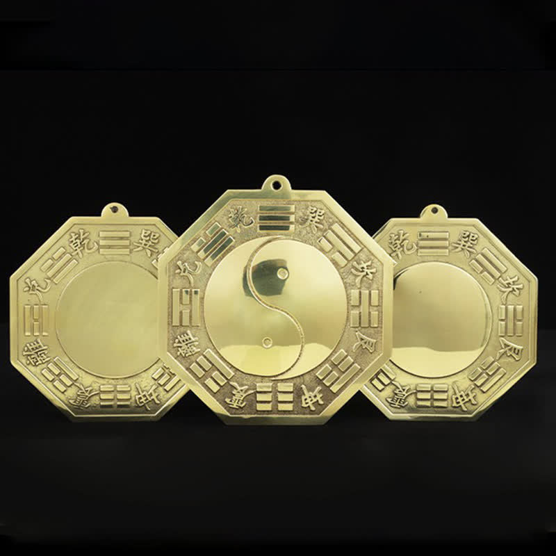 Kupfer Feng Shui Bagua Karte 16cm | Balance Energie Wandkunst