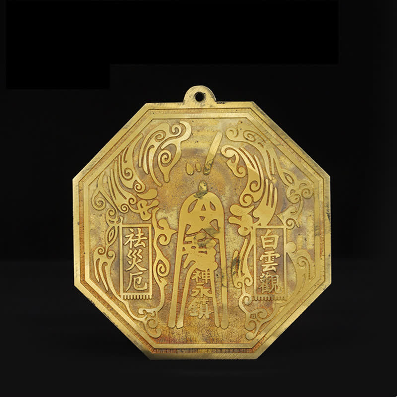 Kupfer Feng Shui Bagua Karte 16cm | Balance Energie Wandkunst