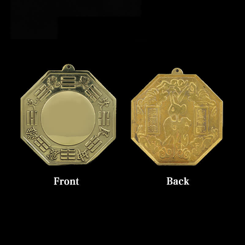 Kupfer Feng Shui Bagua Karte 16cm | Balance Energie Wandkunst