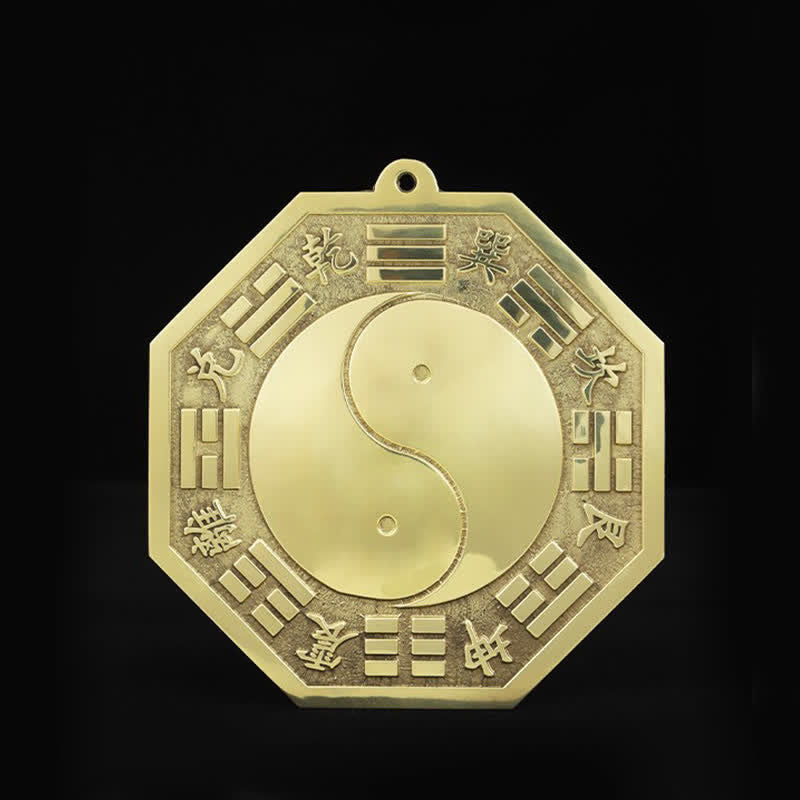 Kupfer Feng Shui Bagua Karte 16cm | Balance Energie Wandkunst