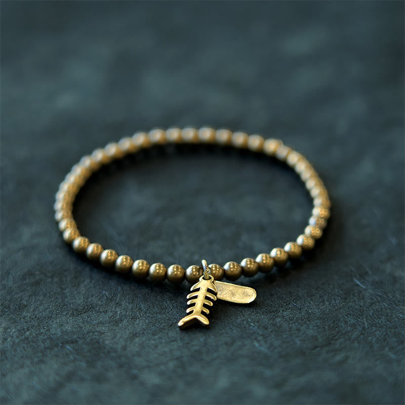 Kupfer-Fischgräten-Heilarmband für emotionales Wohlbefinden