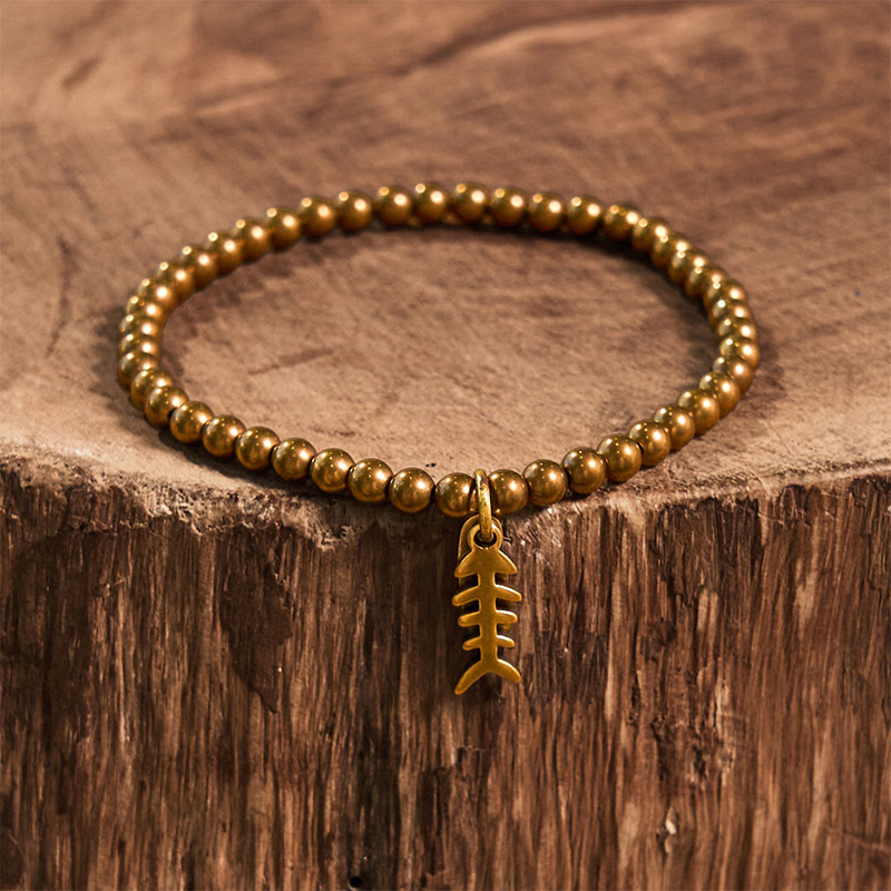 Kupfer-Fischgräten-Heilarmband für emotionales Wohlbefinden