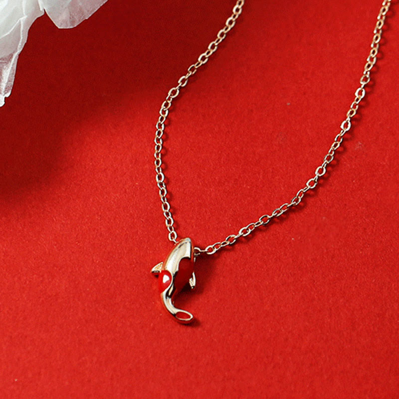 Kupfer Koi Fisch Schmuckset | Halskette Armband Ohrringe