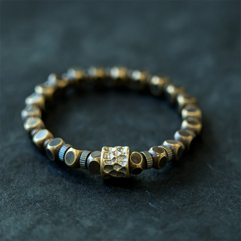 Balance-Armband mit Kupfer-Meteoritenmuster, 17–18 cm
