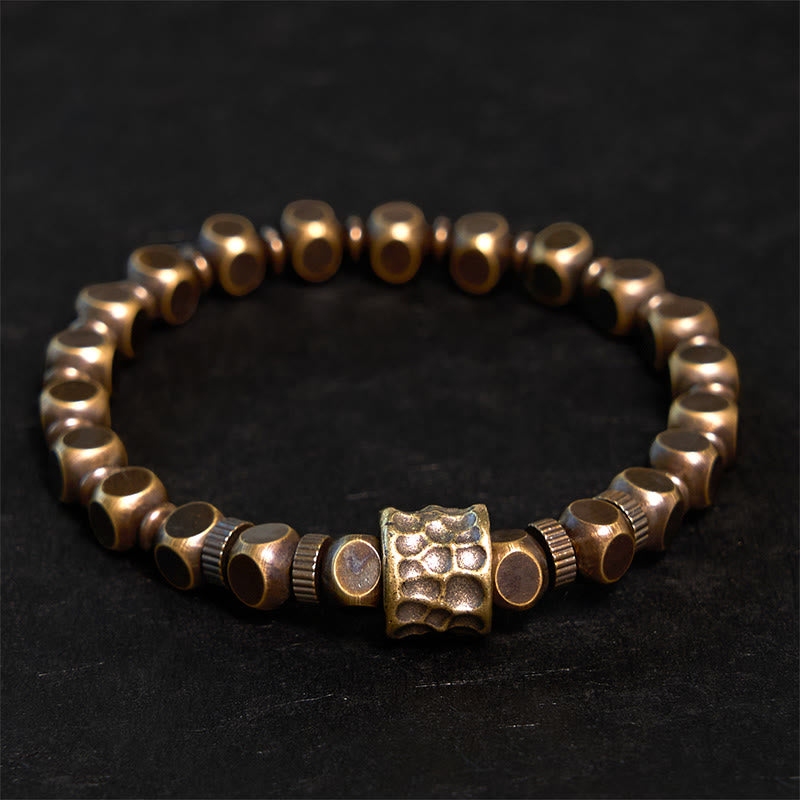 Balance-Armband mit Kupfer-Meteoritenmuster, 17–18 cm