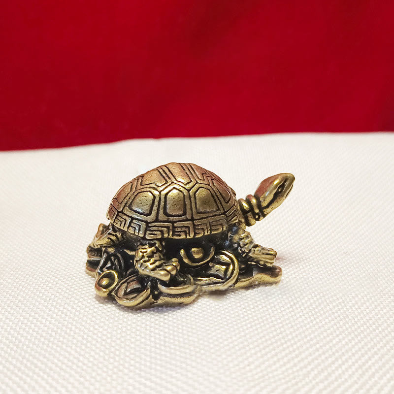 Kupferne Mini-Tierfiguren | Skulpturen spirituellen Reichtums