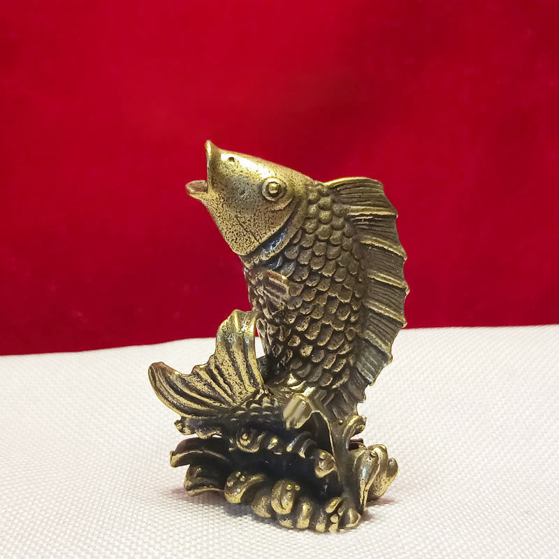 Kupferne Mini-Tierfiguren | Skulpturen spirituellen Reichtums