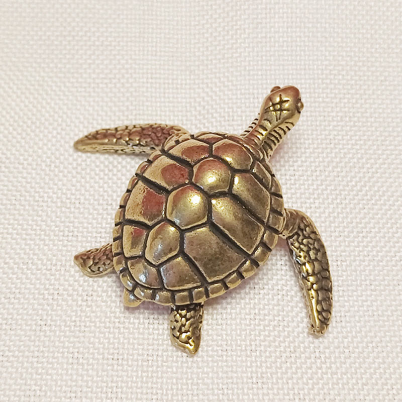 Kupferne Mini-Tierfiguren | Skulpturen spirituellen Reichtums