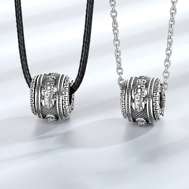 Kupfer Pixiu Glück Reichtum drehbare Halskette Anhänger