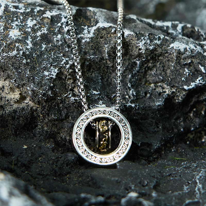 Kupferne Pixiu-Halskette mit Peace-Schnalle | Reichtum &amp; Glück