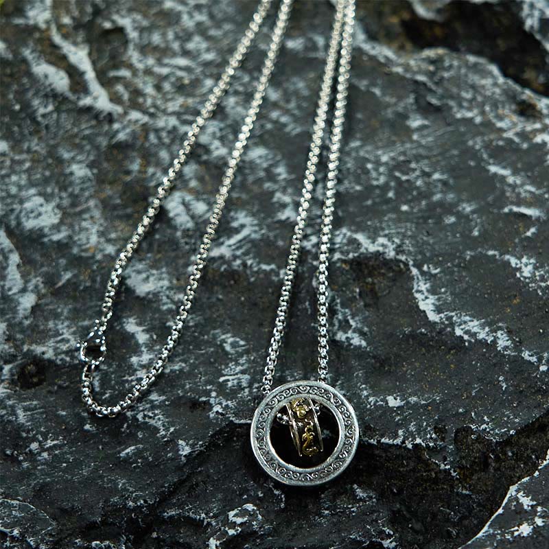 Kupferne Pixiu-Halskette mit Peace-Schnalle | Reichtum &amp; Glück