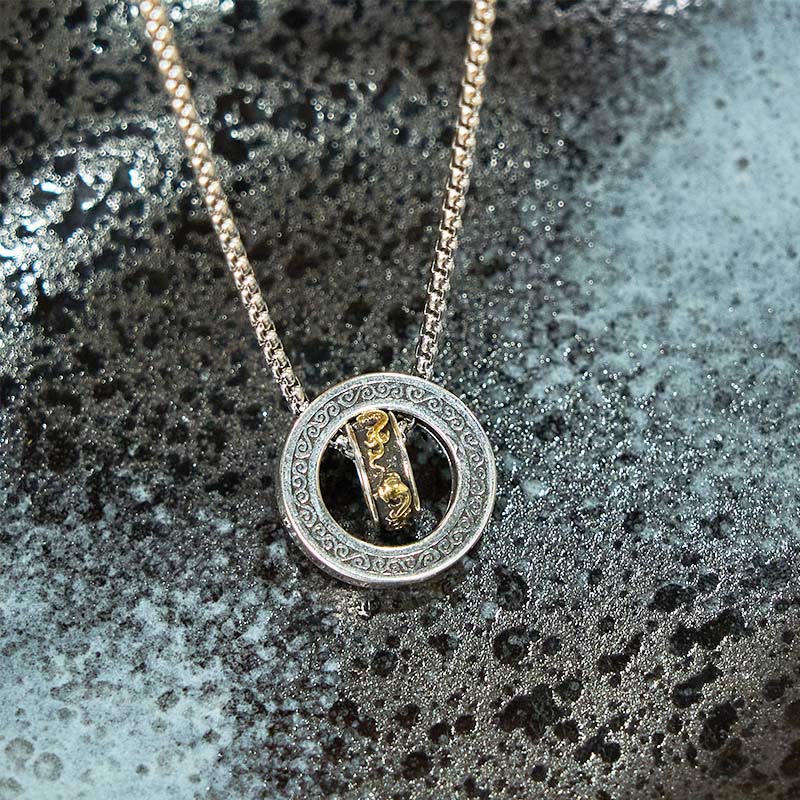 Kupferne Pixiu-Halskette mit Peace-Schnalle | Reichtum &amp; Glück