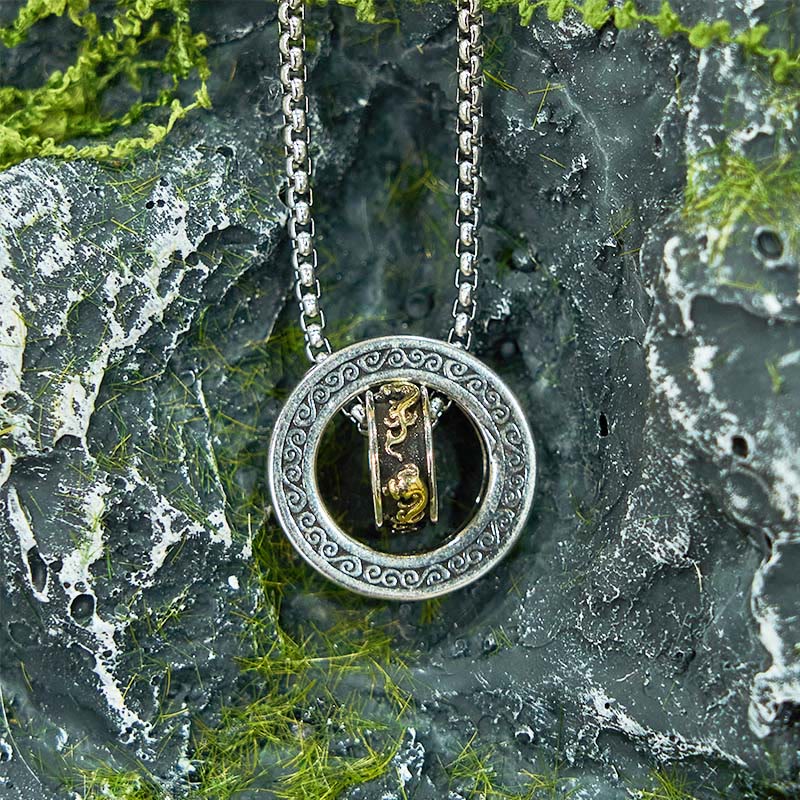 Kupferne Pixiu-Halskette mit Peace-Schnalle | Reichtum &amp; Glück