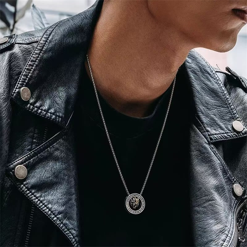 Kupferne Pixiu-Halskette mit Peace-Schnalle | Reichtum &amp; Glück