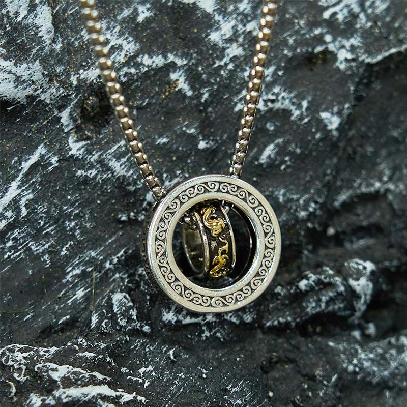 Kupferne Pixiu-Halskette mit Peace-Schnalle | Reichtum &amp; Glück