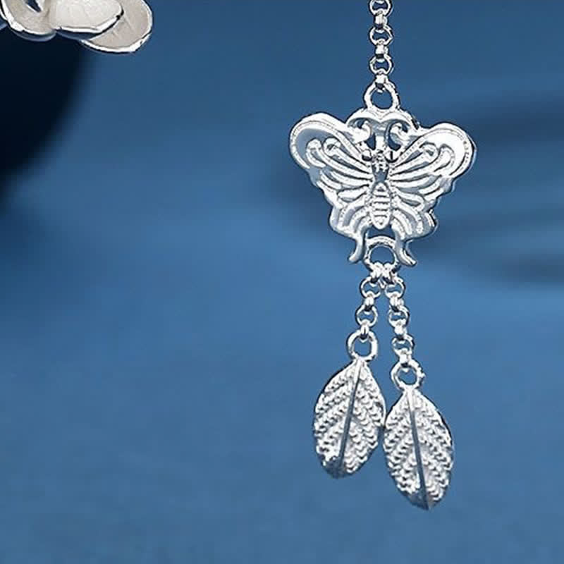 Kupfer Pflaumenblüte Schmetterling Haarnadel | Liebe &amp; Freiheit Symbol