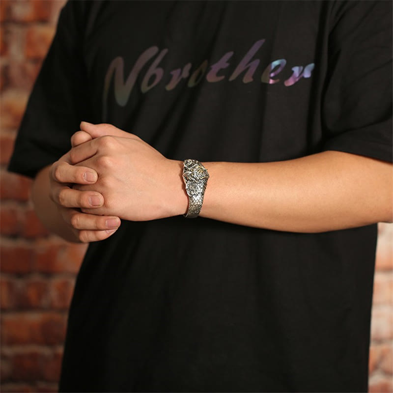 Kupferner spiritueller Armreif für Weisheit und Schutz