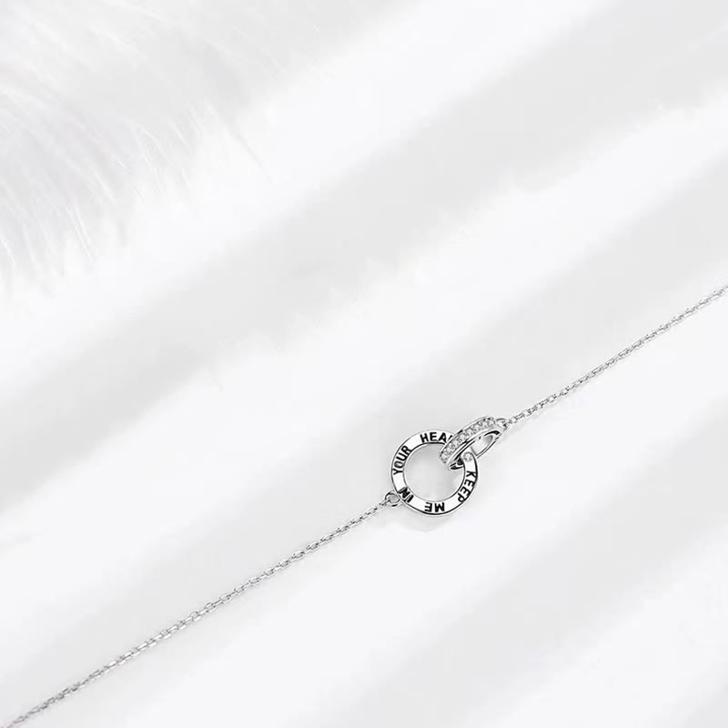 Spirituelles Kupferarmband | Heilendes Paar ineinandergreifende Kreise