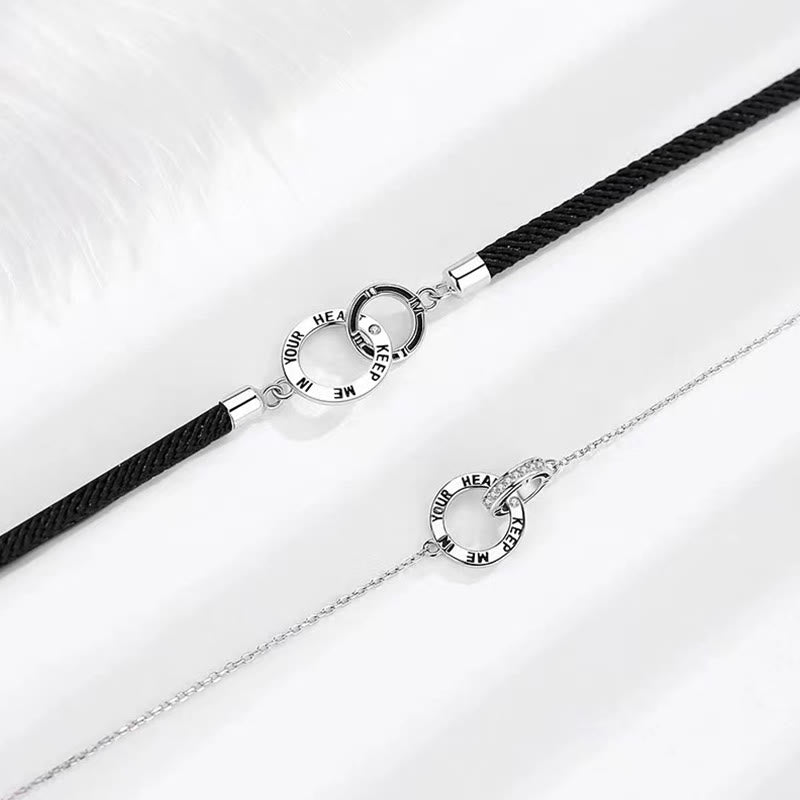 Spirituelles Kupferarmband | Heilendes Paar ineinandergreifende Kreise