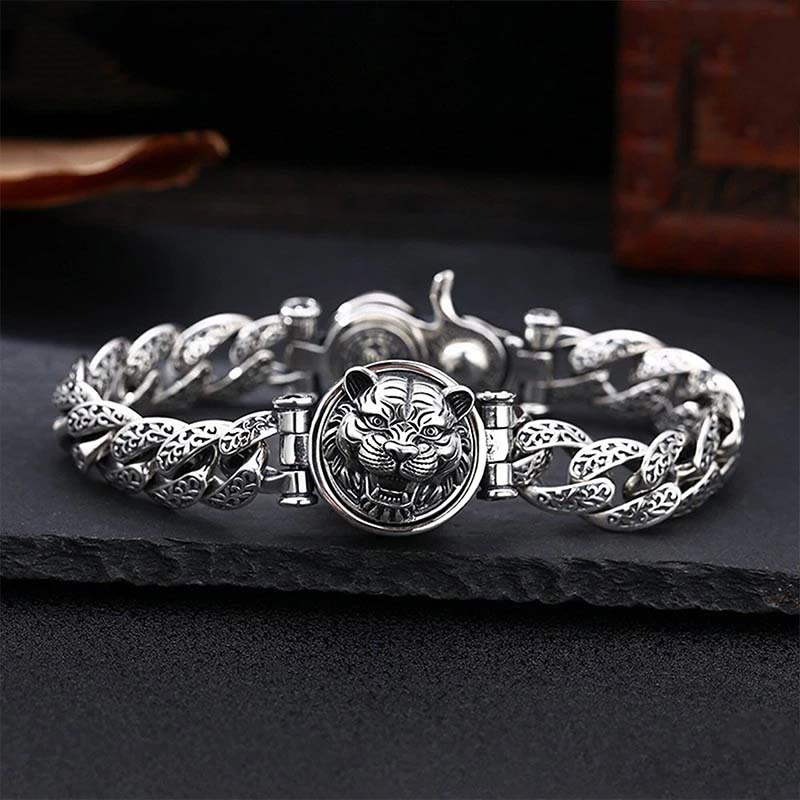 Spirituelles Kupferarmband mit Blumendesign aus der Tang-Dynastie – Glück und Energie