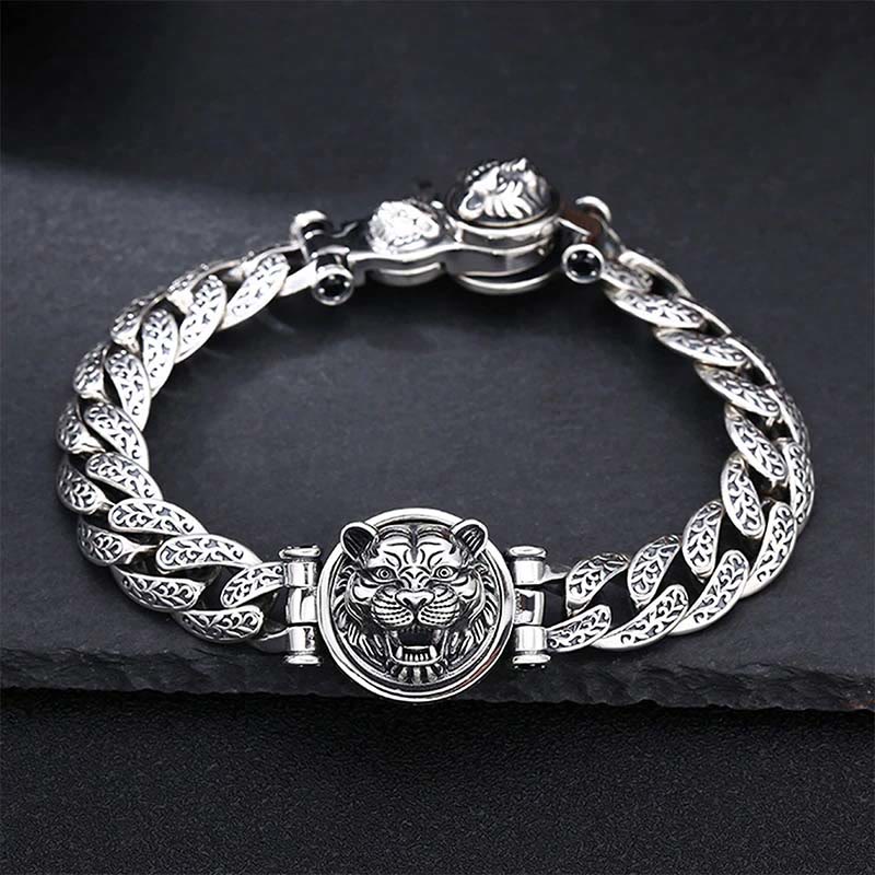 Spirituelles Kupferarmband mit Blumendesign aus der Tang-Dynastie – Glück und Energie