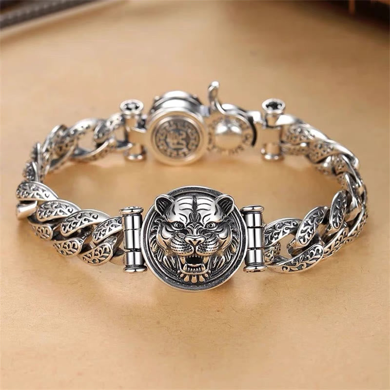 Spirituelles Kupferarmband mit Blumendesign aus der Tang-Dynastie – Glück und Energie