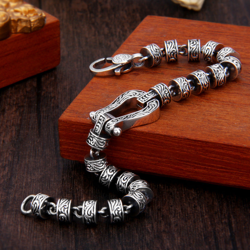 Kupfer spirituelles Armband Tang Dynastie Glück Schnalle 18cm
