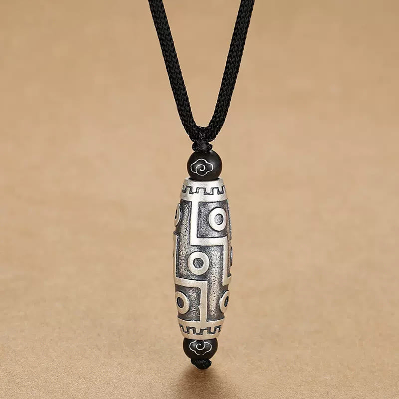 Spirituelle Kupferkette mit Neun-Augen-Dzi-Perle für Reichtum und Schutz
