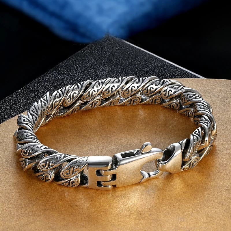 Kupfer Tang Dynastie Blume Glück Armband 18cm Spirituelle