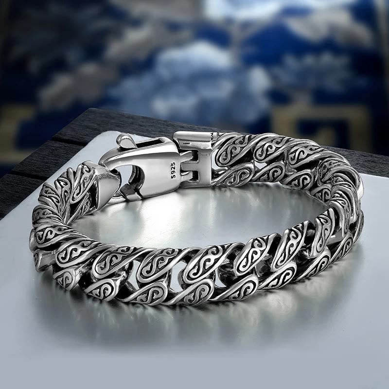 Kupfer Tang Dynastie Blume Glück Armband 18cm Spirituelle