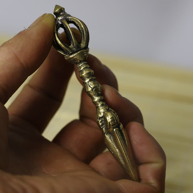 Kupfernes tibetisches Dorje Vajra – Meditationswerkzeug für spirituelle Kraft