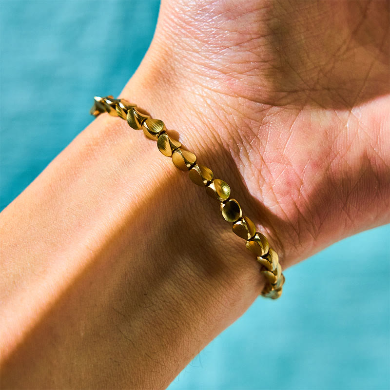 Kupfernes tibetisches Glücksheilungsarmband mit bunten Perlen