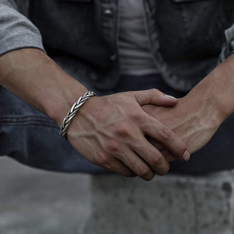 Kupfer gedrehtes geflochtenes spirituelles Armband für Balance