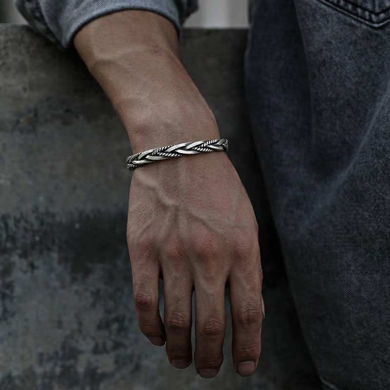 Kupfer gedrehtes geflochtenes spirituelles Armband für Balance