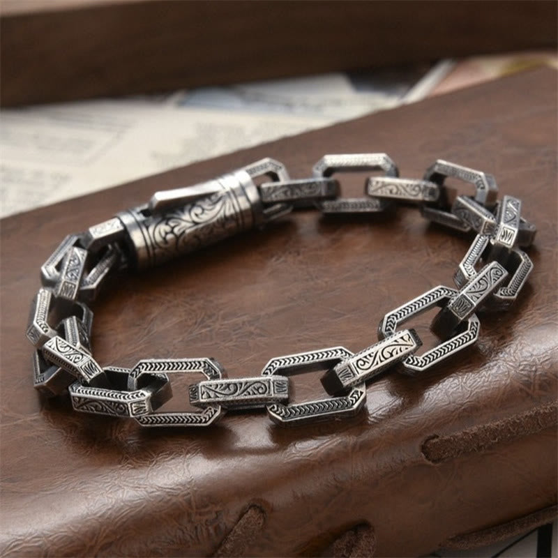 Kupfer Vintage Tang Dynastie Glück Energie Armband 18cm