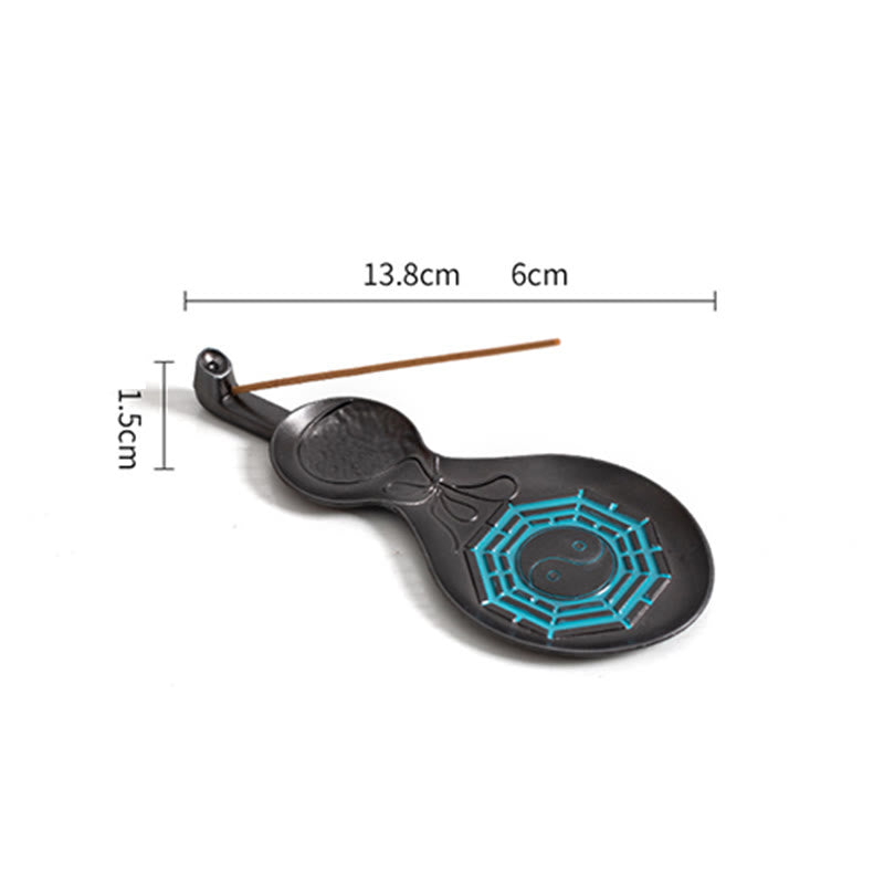 Kupfer Yin Yang Bagua Räuchergefäß Dekoration 13,8 cm
