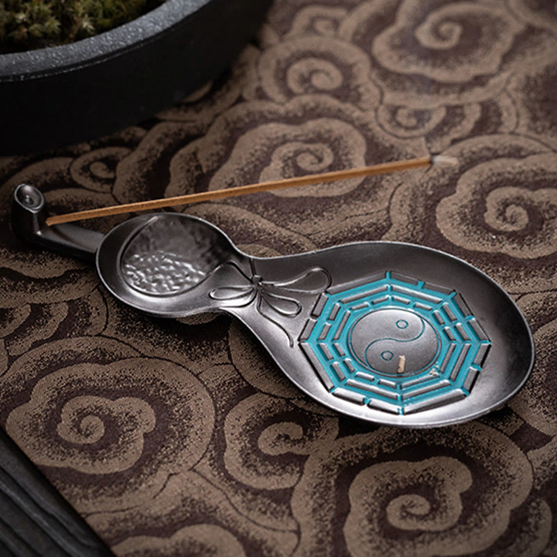 Kupfer Yin Yang Bagua Räuchergefäß Dekoration 13,8 cm