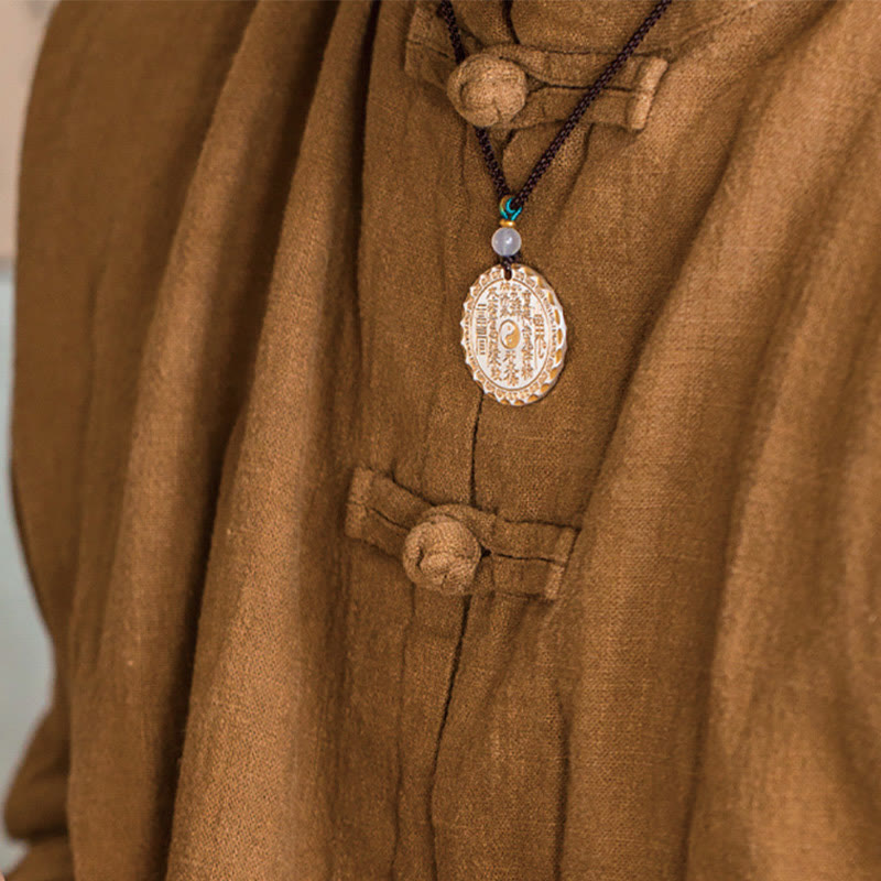 Kupfer Yin Yang Bagua Berggeist Geld ausgeben Halskette