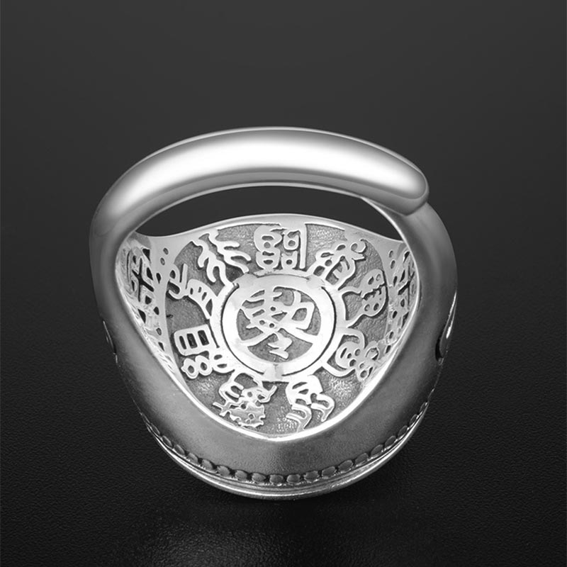Kupfer Yin Yang Balance Ring 14,5mm Unisex Heilung