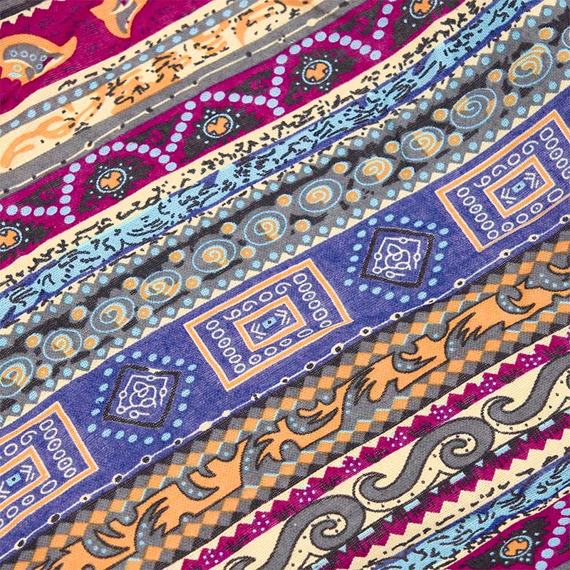 Umhängetasche aus Baumwolle mit bunten Streifen für spirituellen Stil