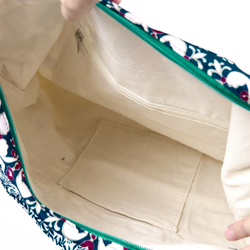 Baumwoll-Umhängetasche für Yoga | Strapazierfähige Schultertasche 43cm