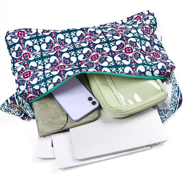 Baumwoll-Umhängetasche für Yoga | Strapazierfähige Schultertasche 43cm