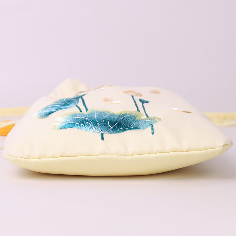 Yoga-Tragetasche aus Baumwollleinen mit verstellbarem Riemen, 21 x 22 cm