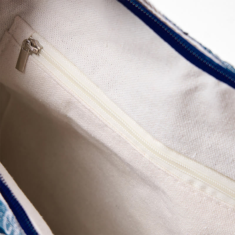 Umhängetasche aus Baumwolle mit Streifenmuster für Yogamatten