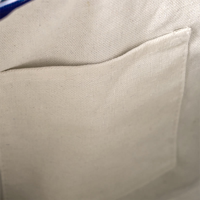 Umhängetasche aus Baumwolle mit Streifenmuster für Yogamatten