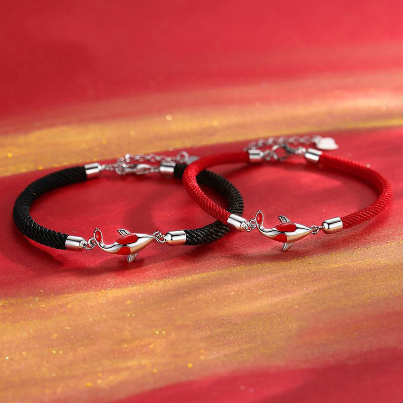 Koi-Fisch-Armband für Paare für Glück, Reichtum und Schutz