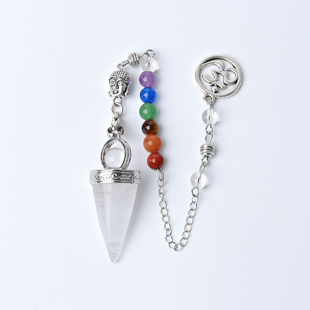 Crystal Arrow Head Healing Pendulum 9.4in for Energy Healing