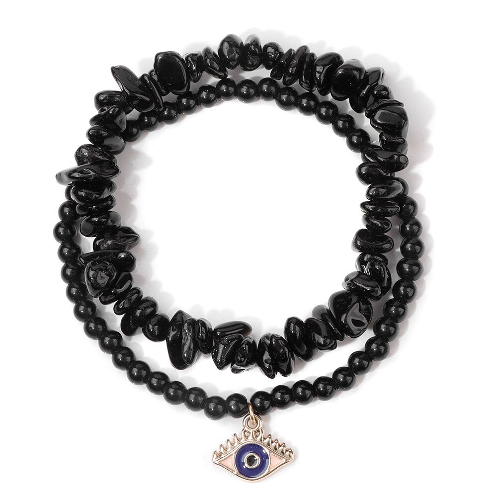 Armbänder mit dem bösen Blick aus Kristall zum Schutz