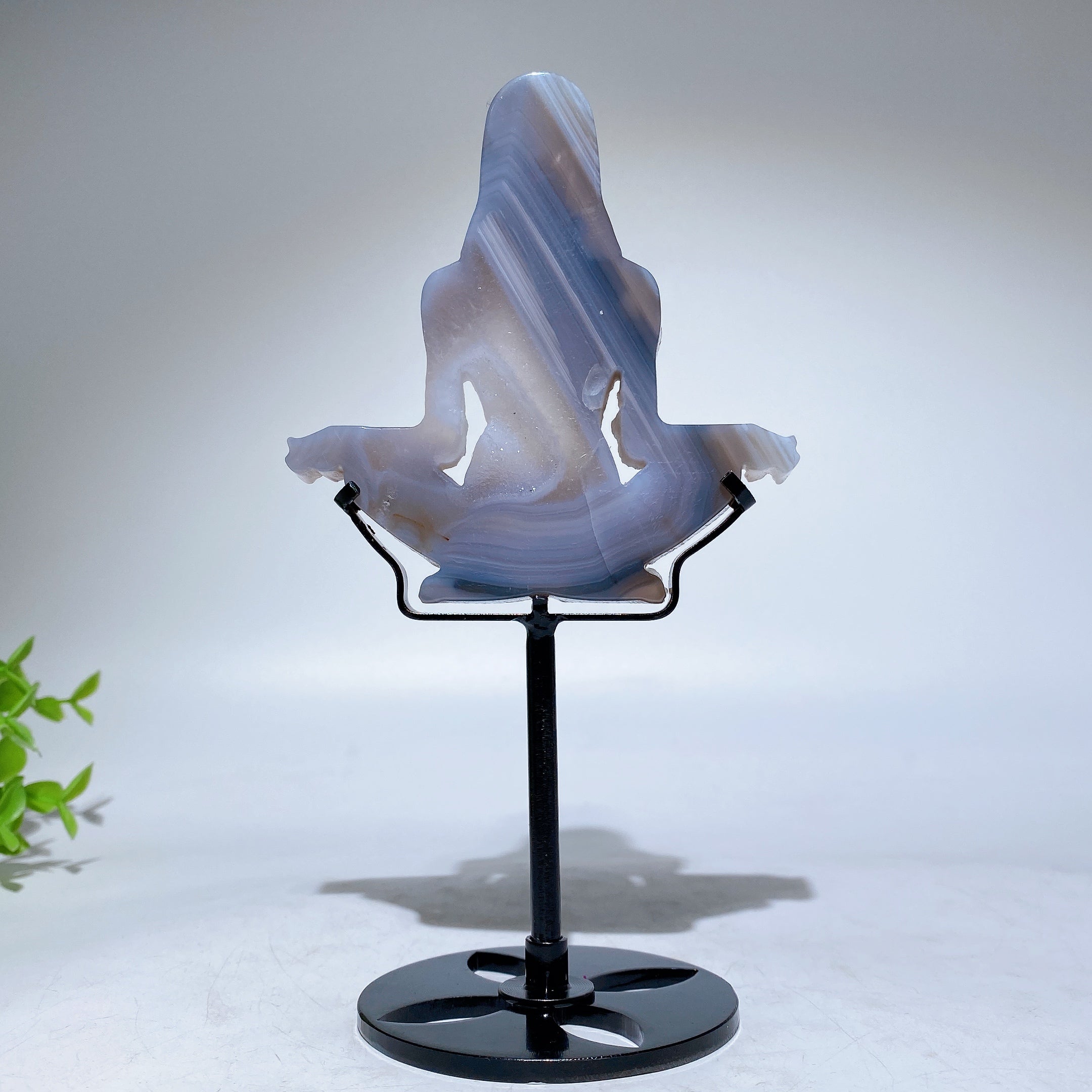 Crystal Goddess Fire Quartz Figurine with Stand 3.8in